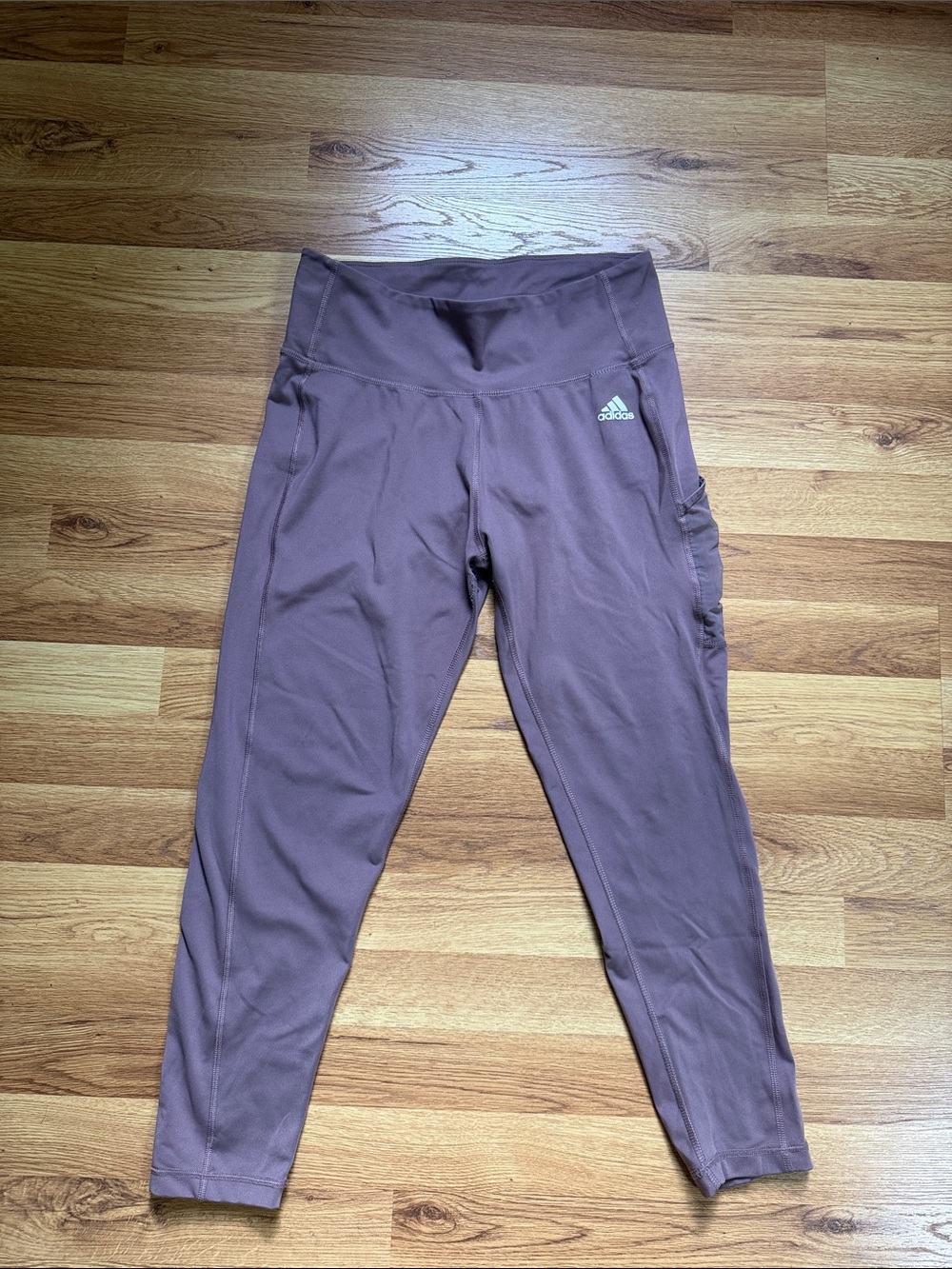 Adidas Women’s Mauve/Purple High-Waist Leggings